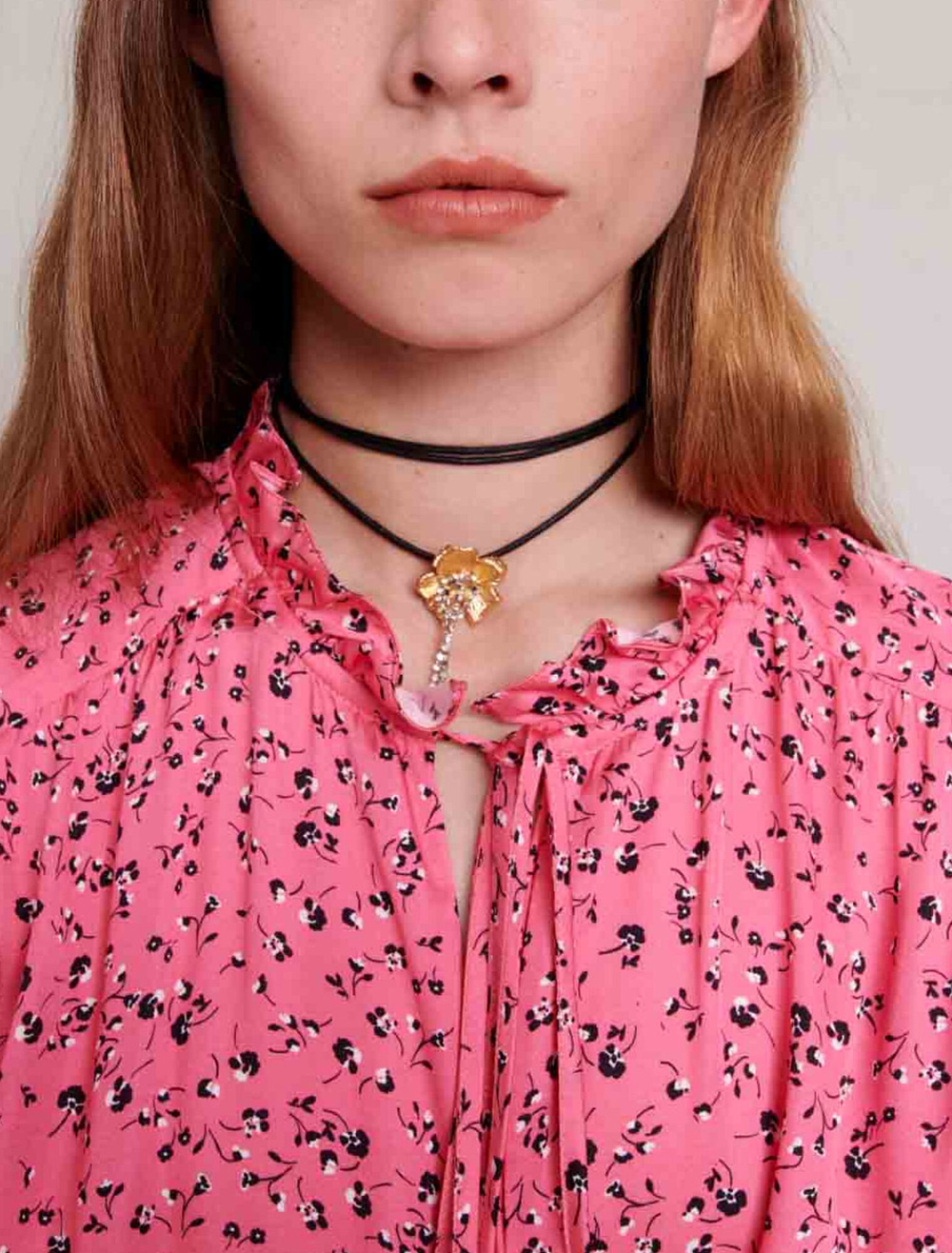 Flower print blouse