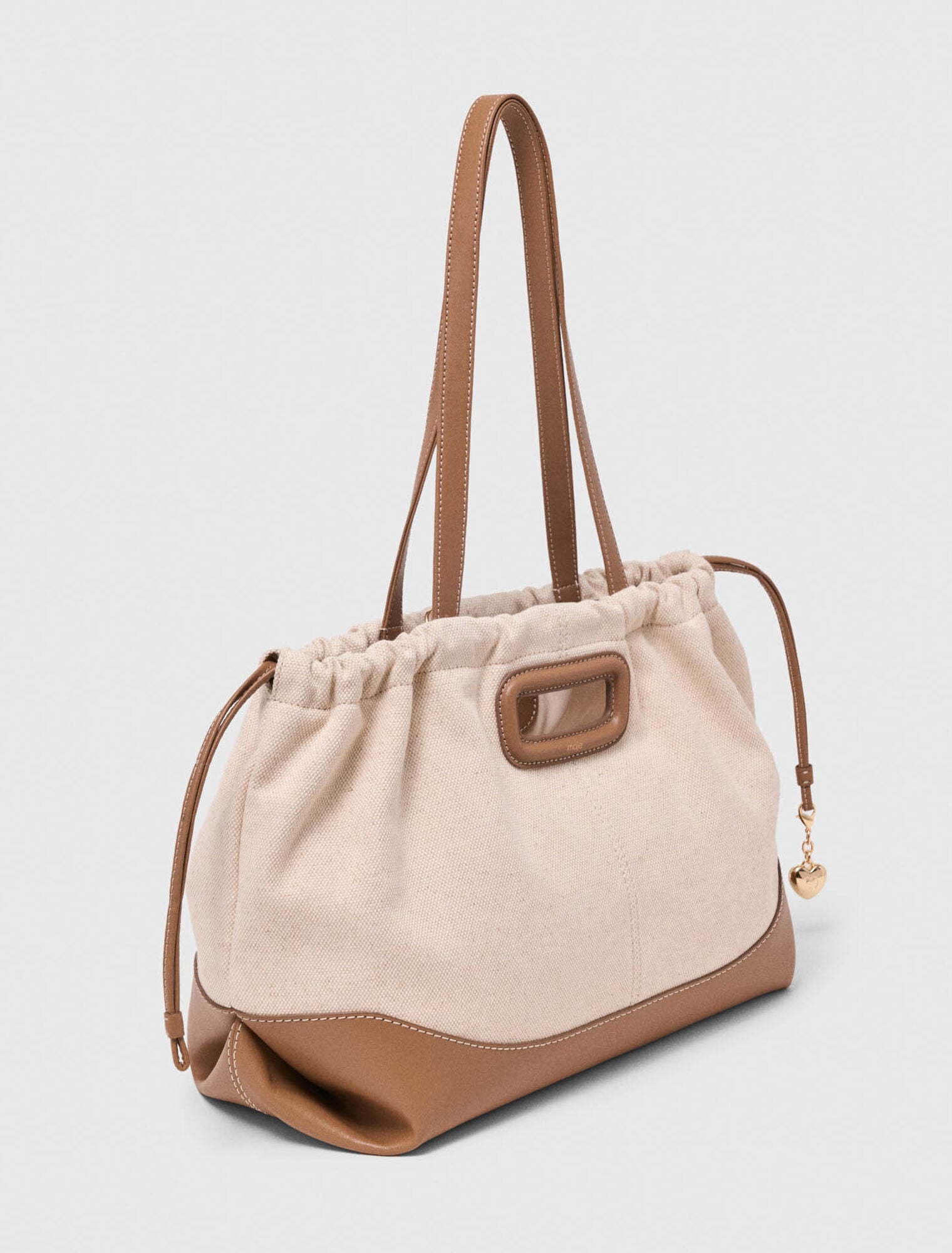 Milpli canvas and leather tote bag