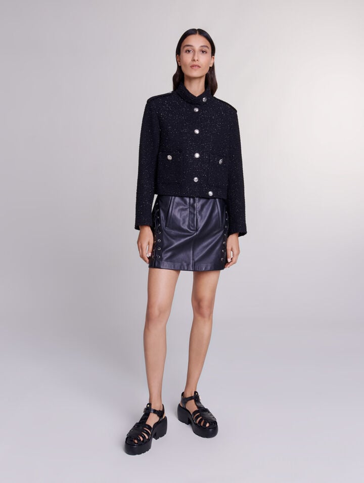 Short tweed jacket