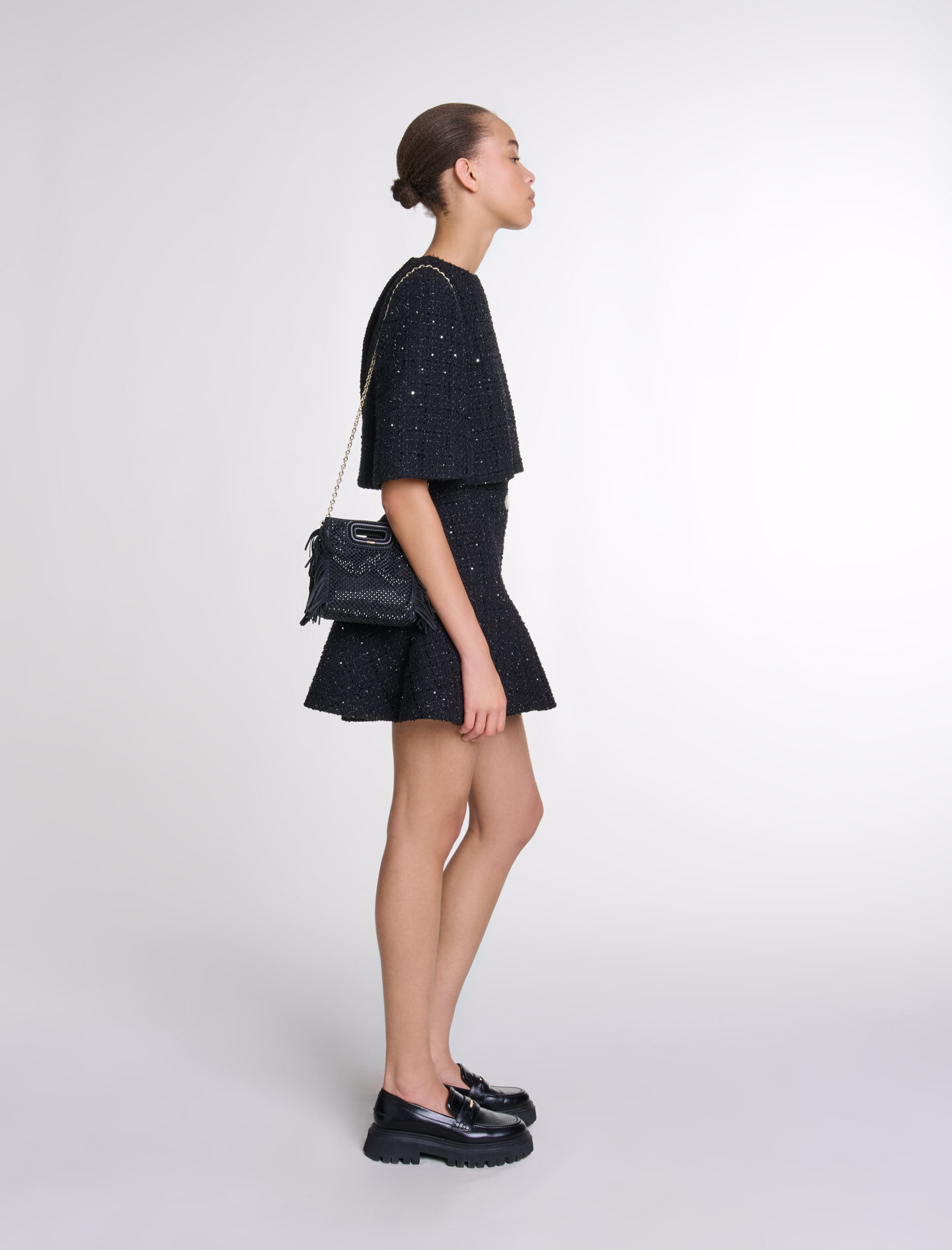 CLASSIC TWEED MINI DRESS(36 GREY): DRESSjosemoon