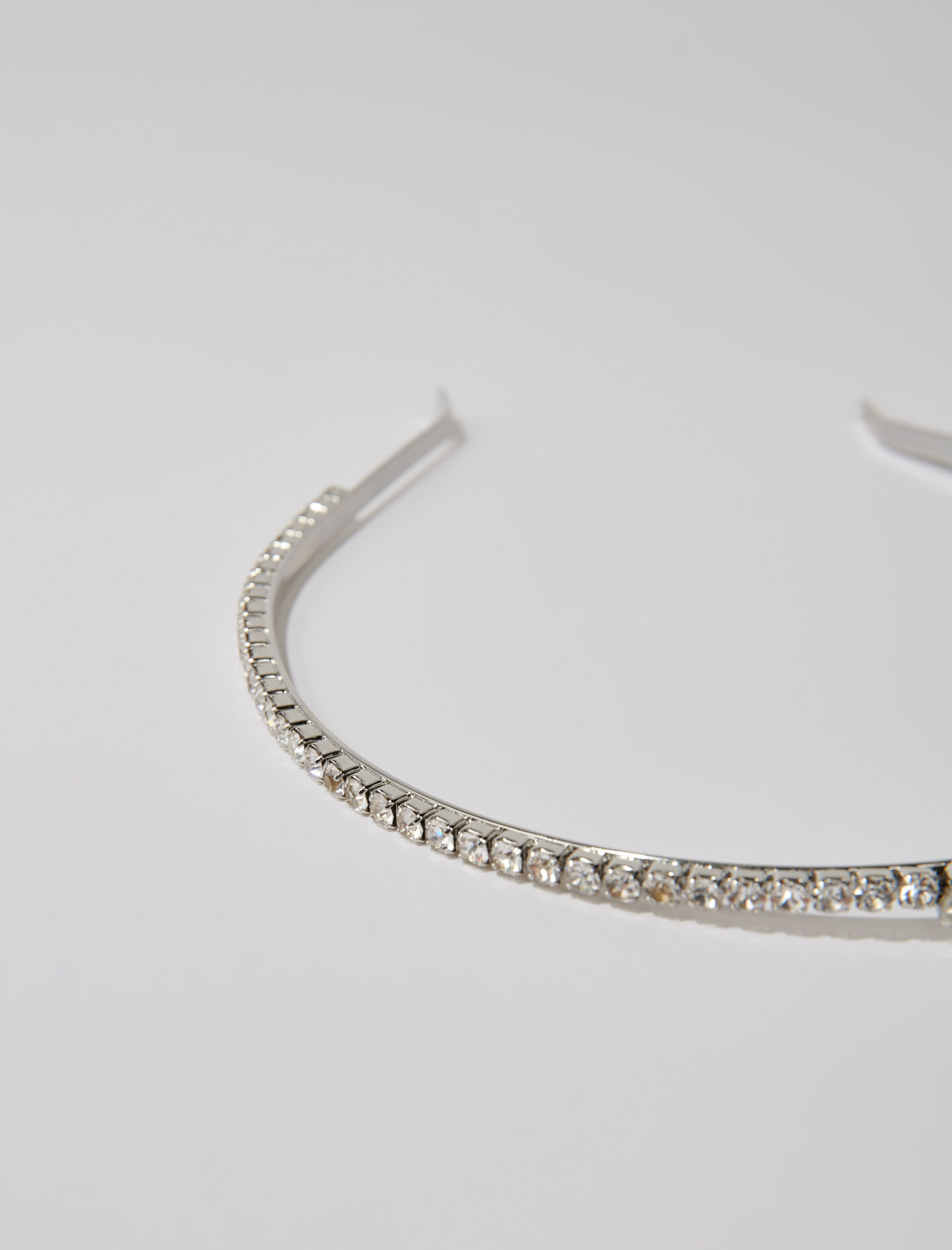 Rhinestone headband Black / Gray For Women | Maje