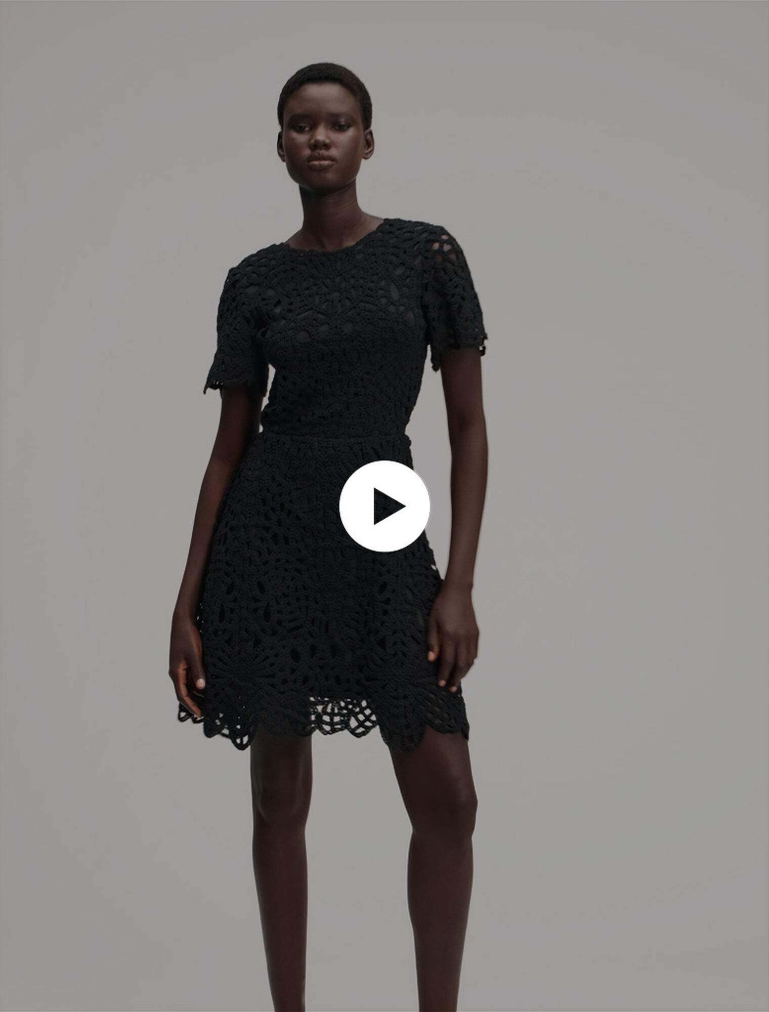 Mini crochet dress