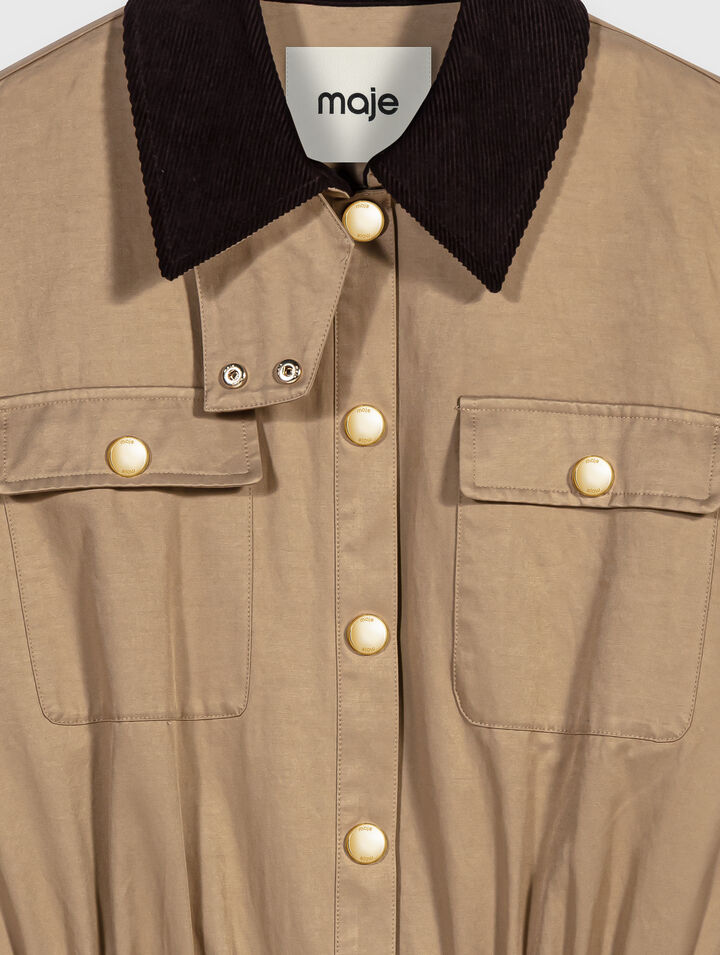 Coat with removable lining