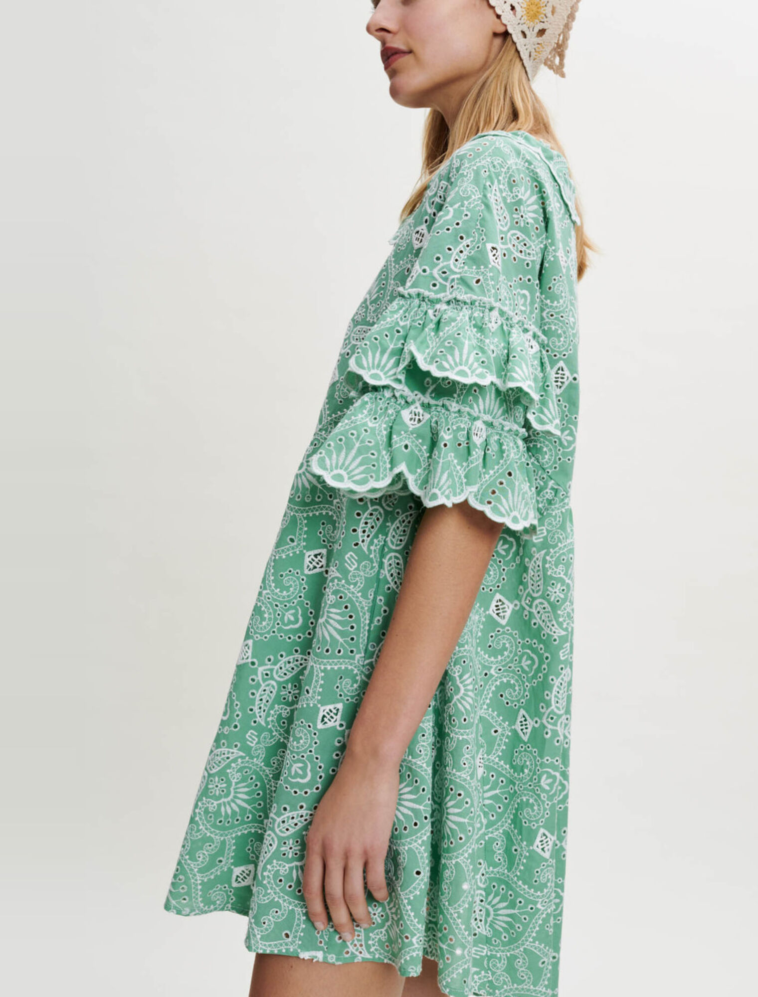 Embroidered cotton dress