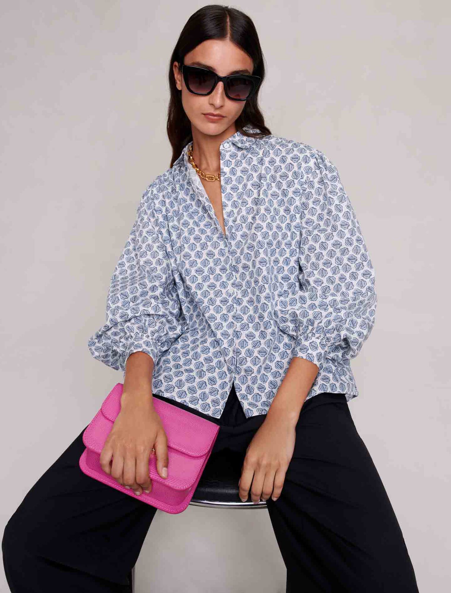 Monogram printed shirt