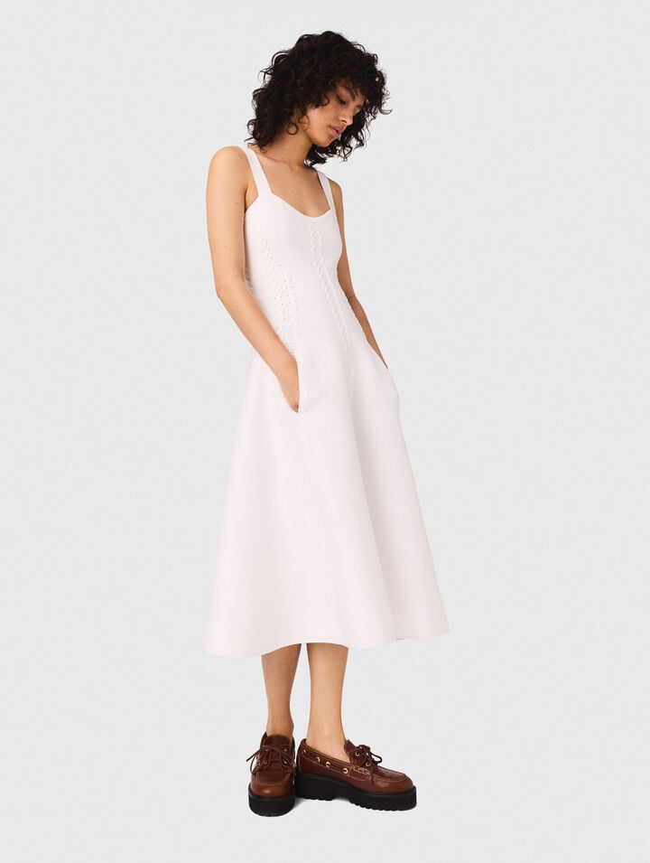 Long knit babydoll dress
