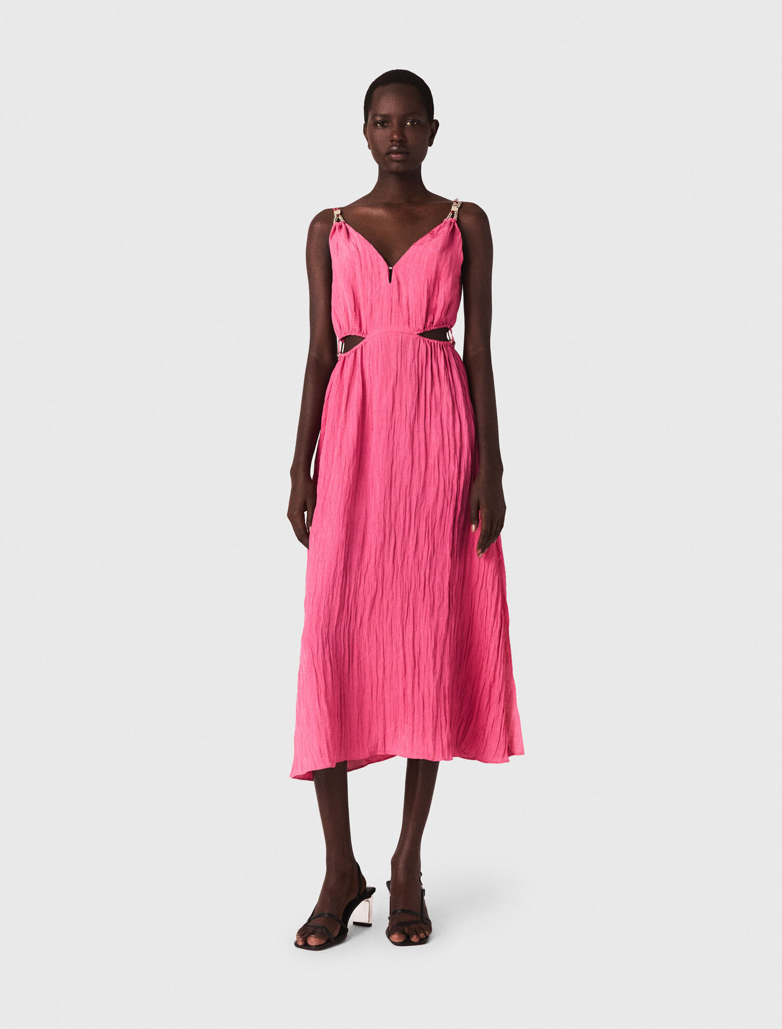Openwork midi dress