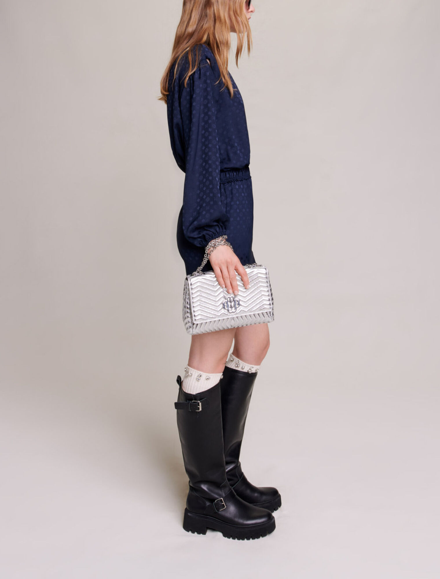 Short jacquard dress