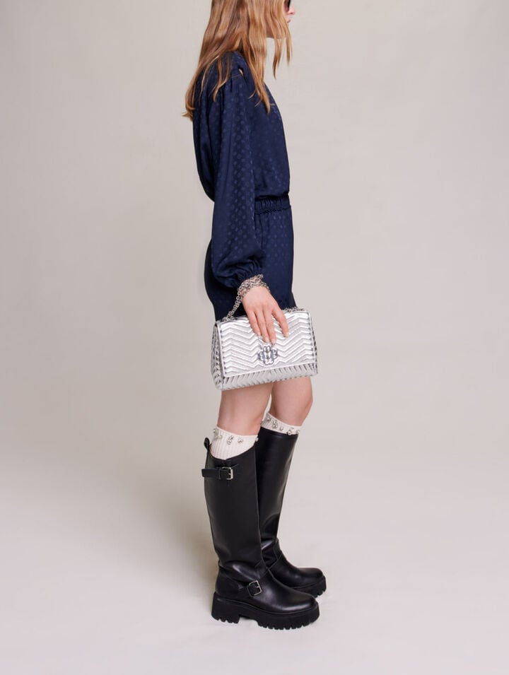 Short jacquard dress