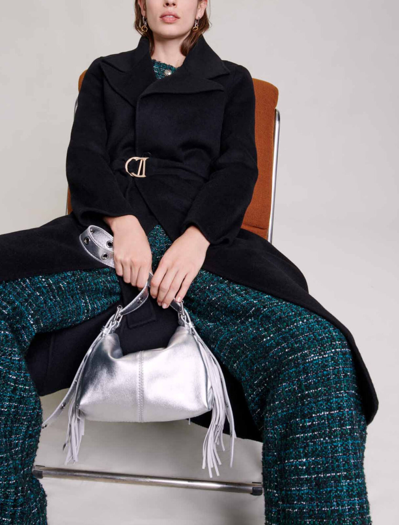 Belted double-faced coat