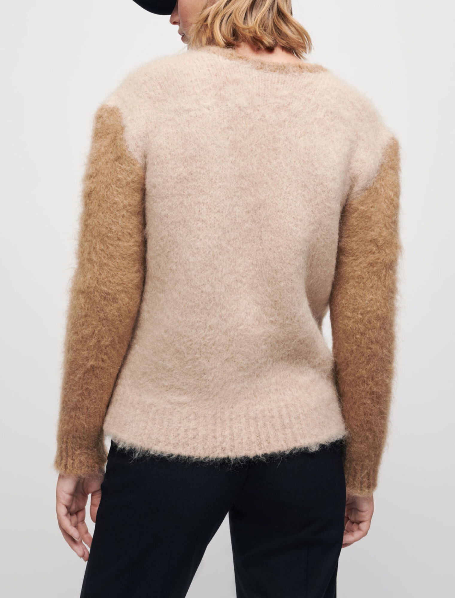 Brushed mohair cardigan