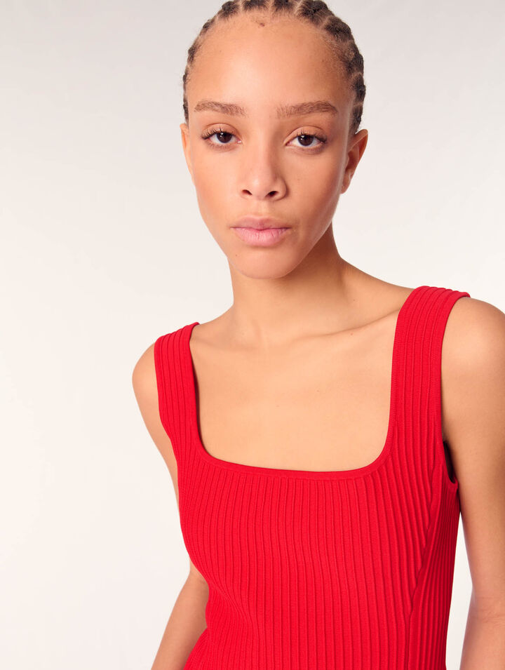 Mini knit dress