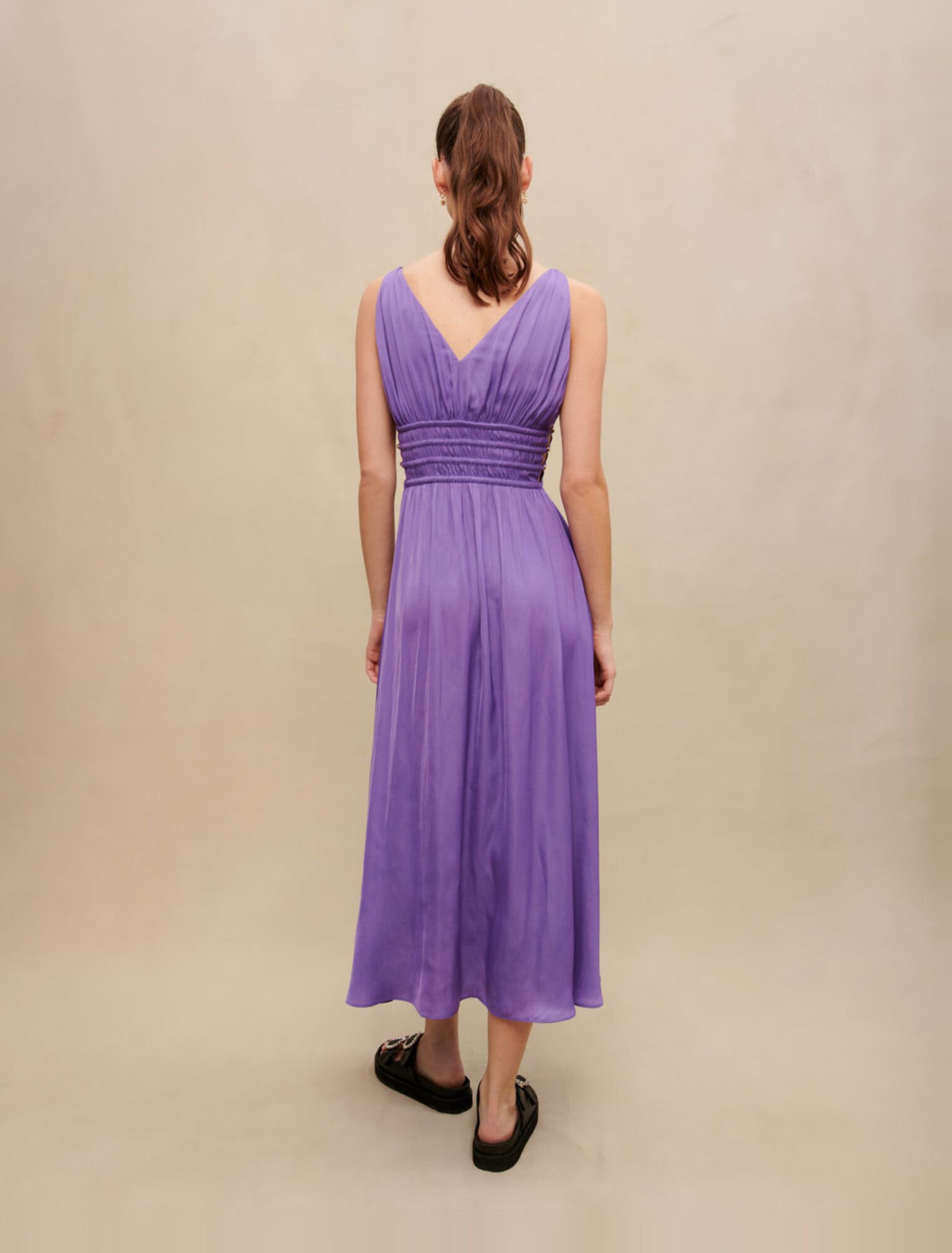 Satin maxi dress