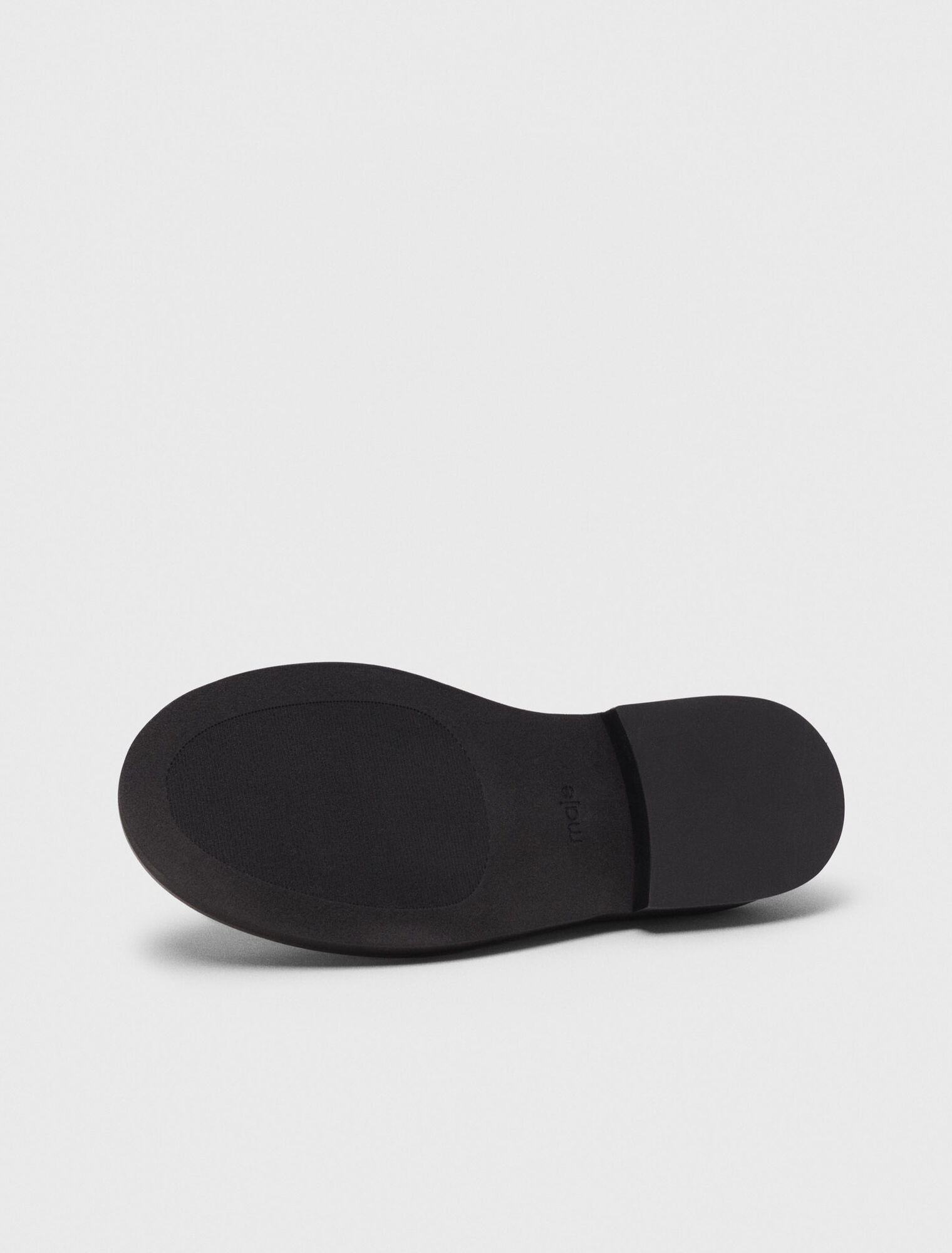 Brushed leather loafers