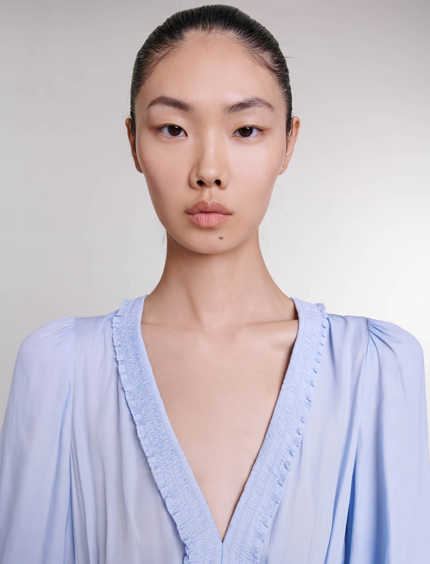 【スーパーセール】 Blue ruffled Maje | Women For Blue dress スーツ・フォーマル・ドレス