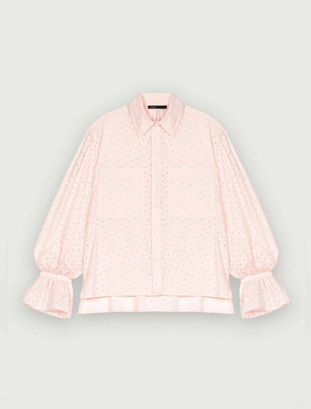人気特価をすべて Pink broderie Maje | Women For Pink shirt anglaise ジャケット・アウター