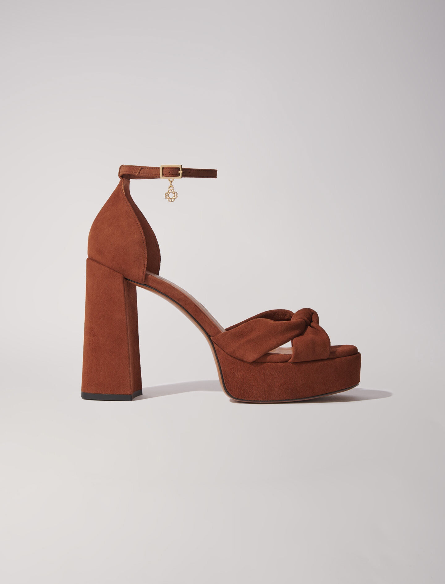 豊富なギフト Suede Maje | Women For Brown sandals platform 靴
