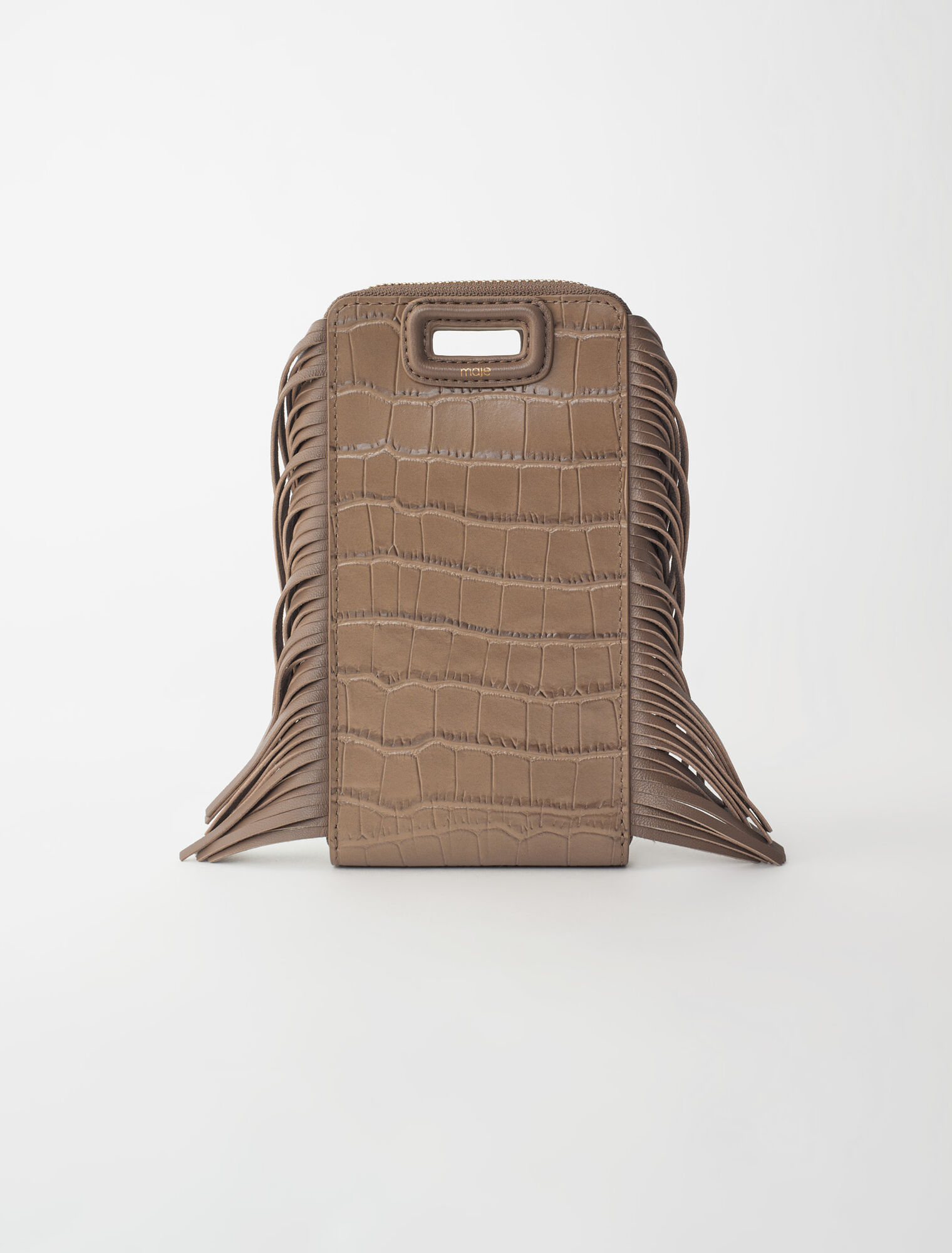 Embossed leather M phone case
