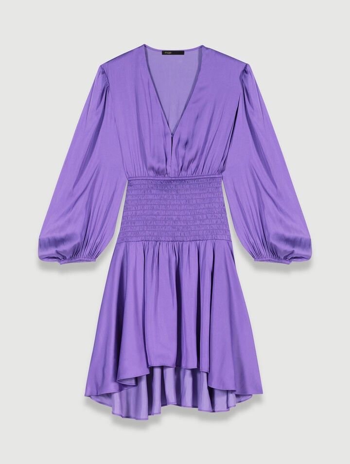 Short satin dress
