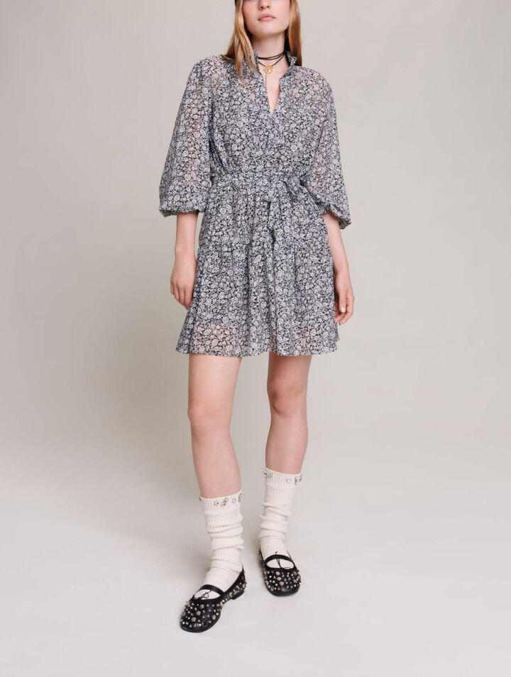 Short patterned dress