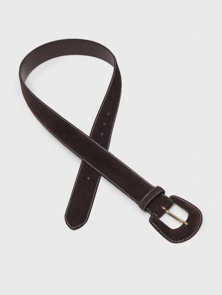 Suede belt