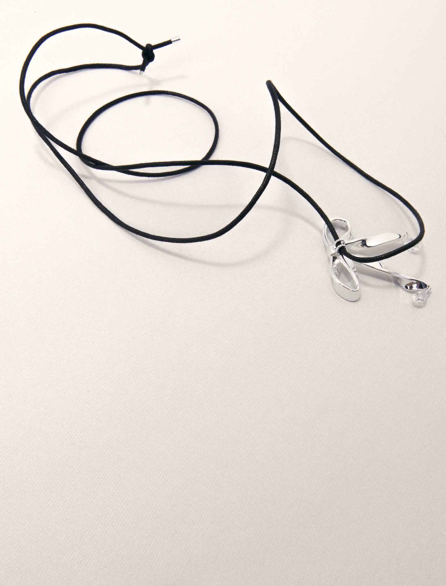 Wavy Silver Adjustable Necklace | Sterling Silver | APM Monaco