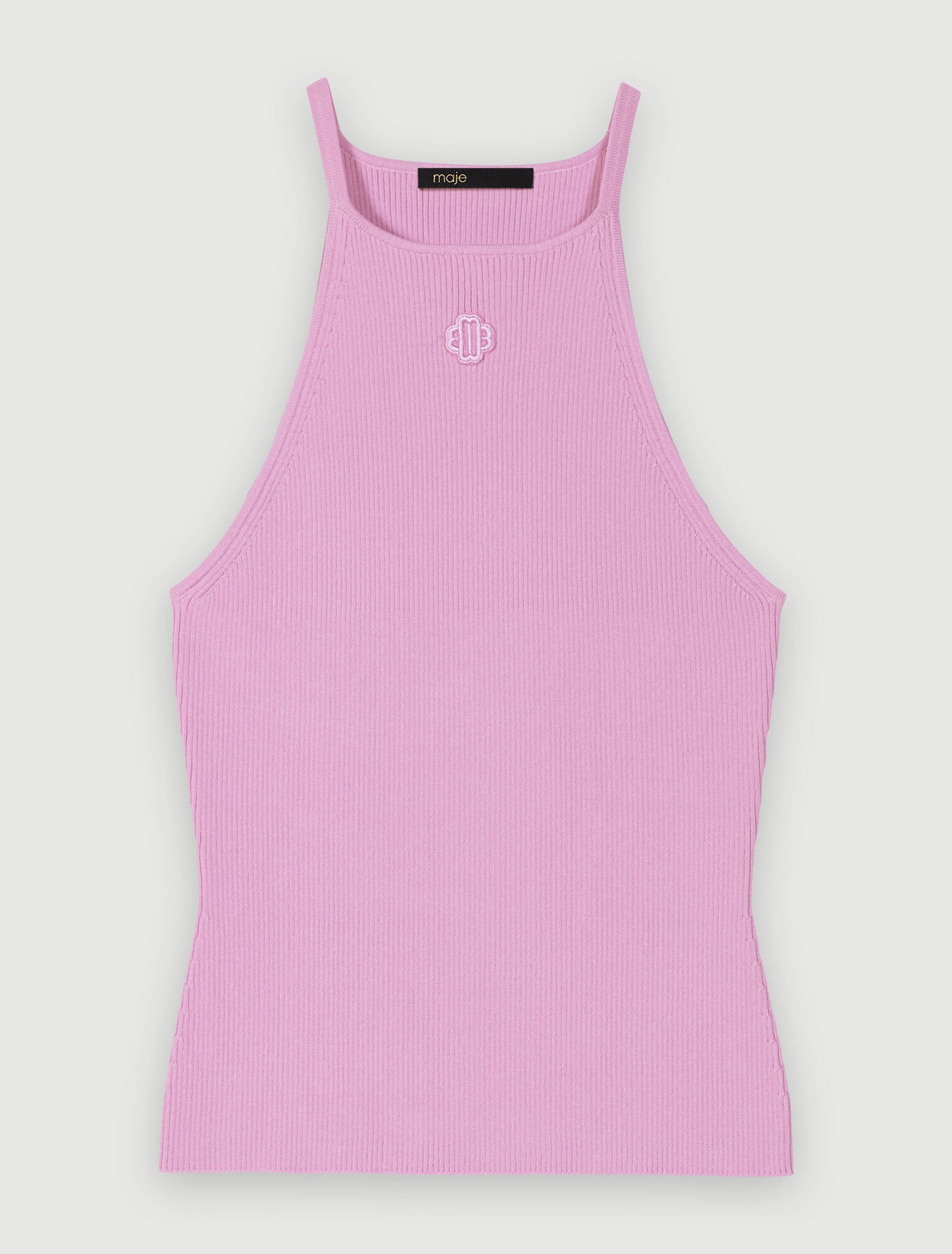 Tank top with embroidered logo