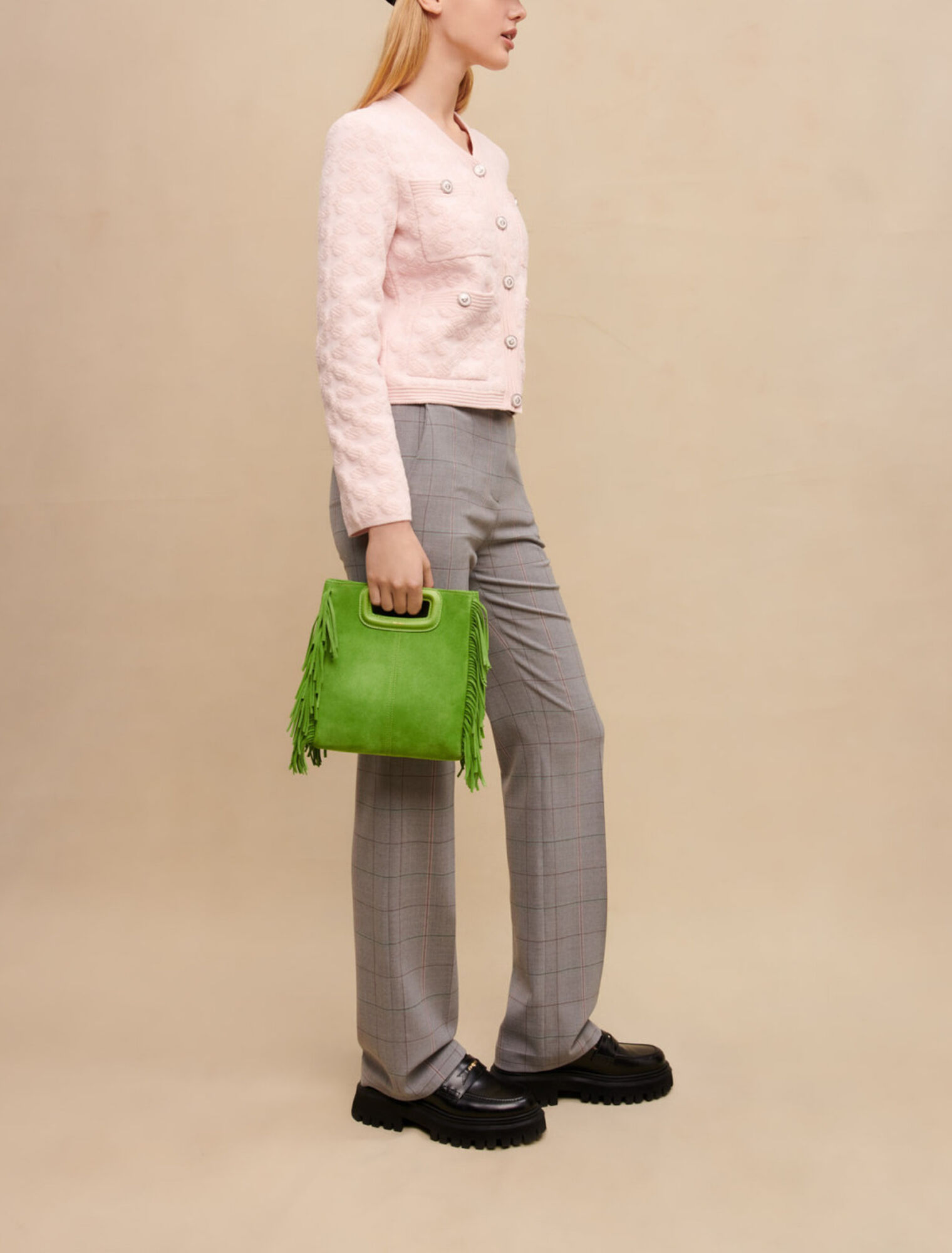 Straight-leg suit pants