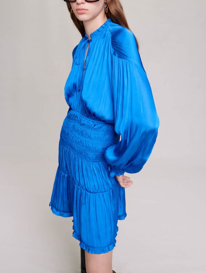 Blue smocked dress