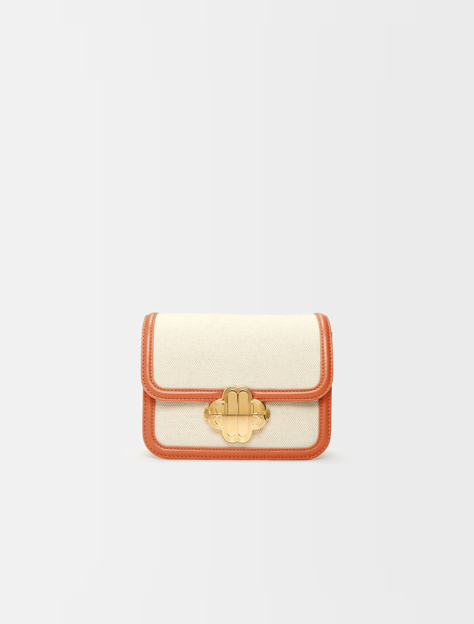 Leather and material mix bag