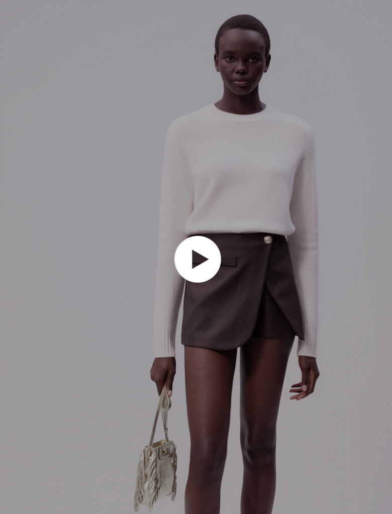 Cashmere jumper White For Women | Maje