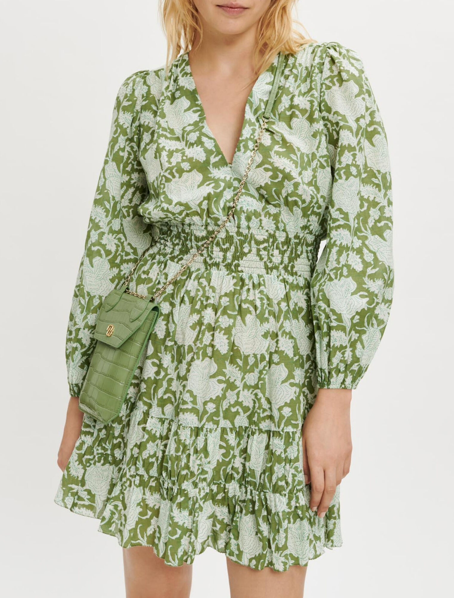 Printed cotton dress
