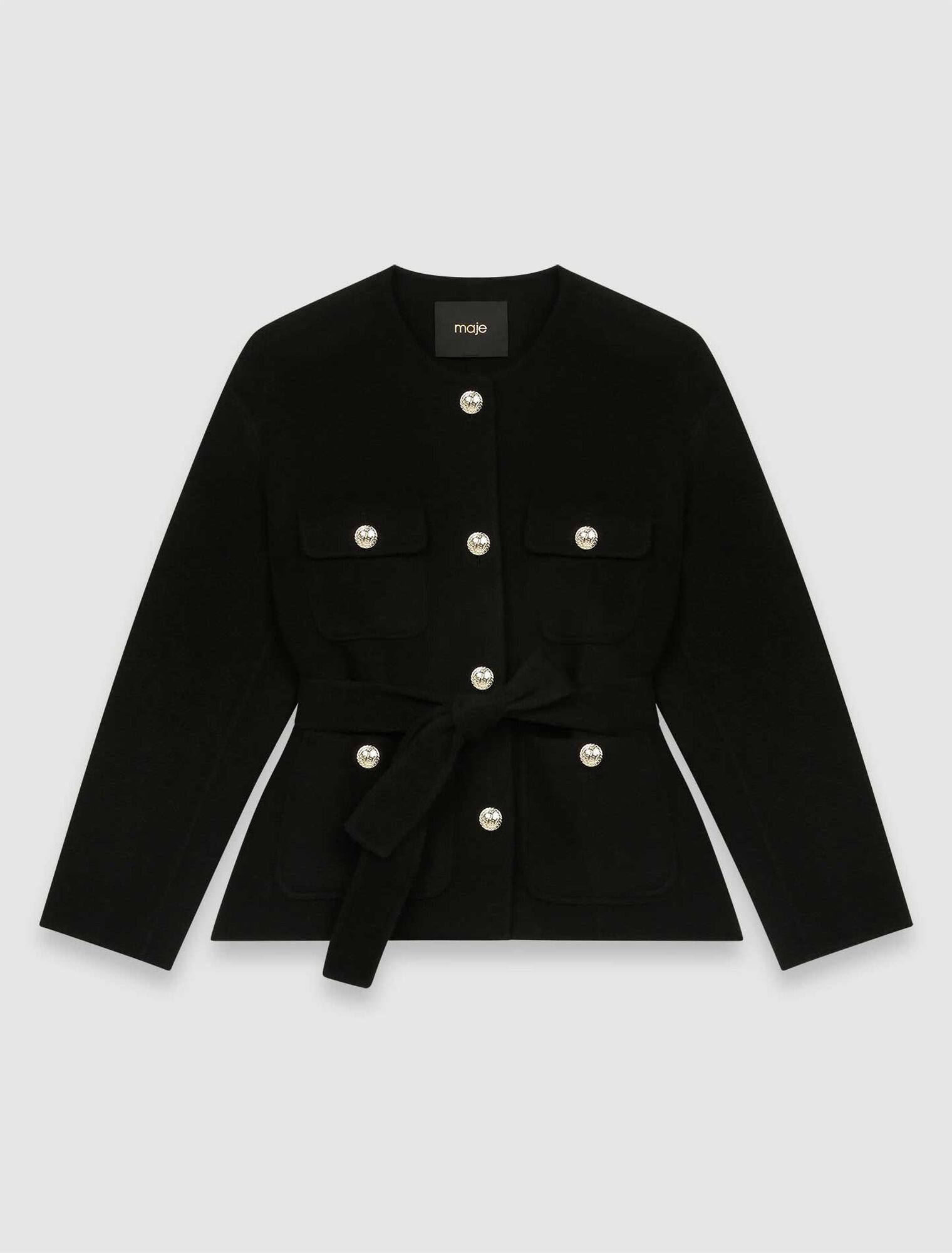 Textured double-faced coat