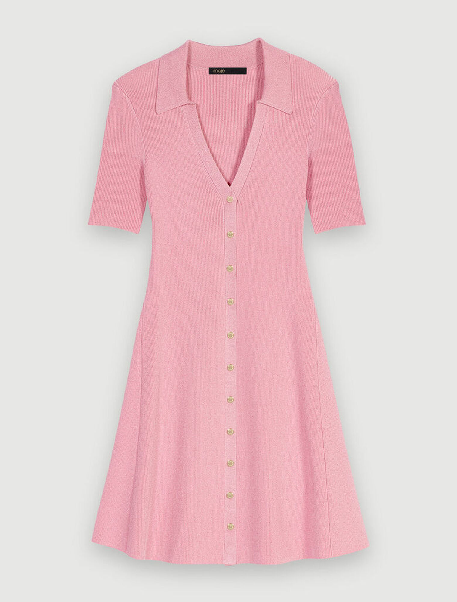 Sparkly ribbed knit dress