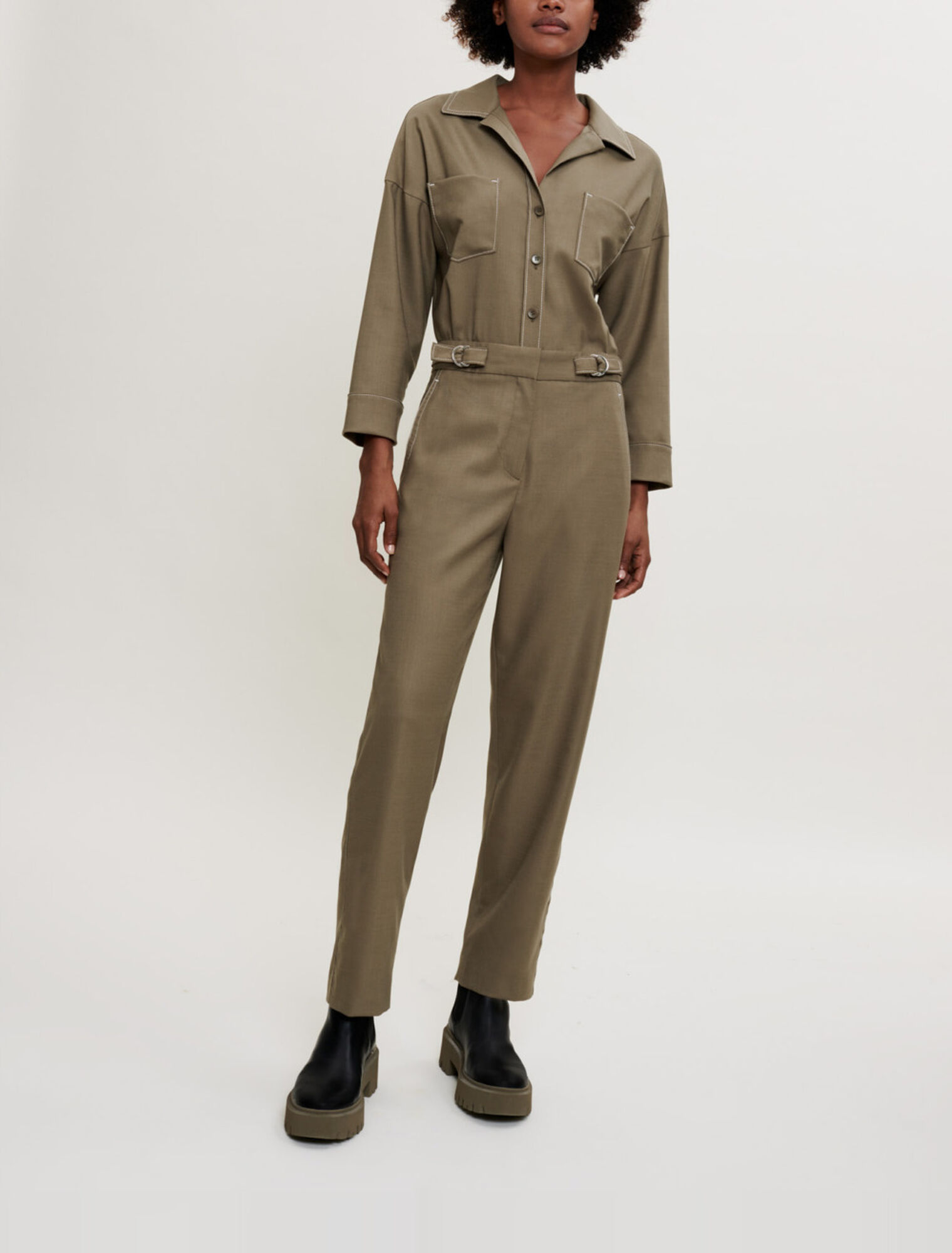 Straight-leg jumpsuit