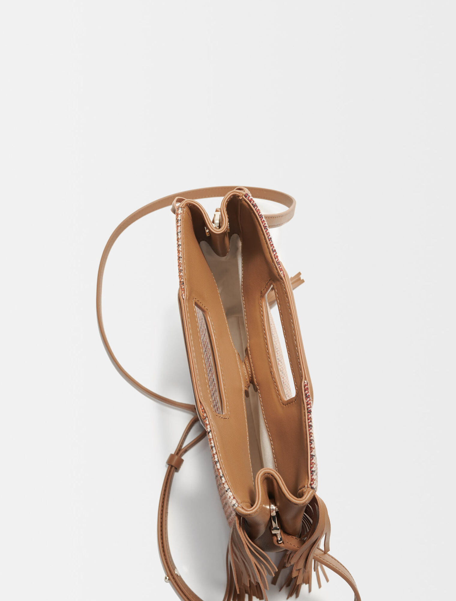 Canvas houndstooth M bag