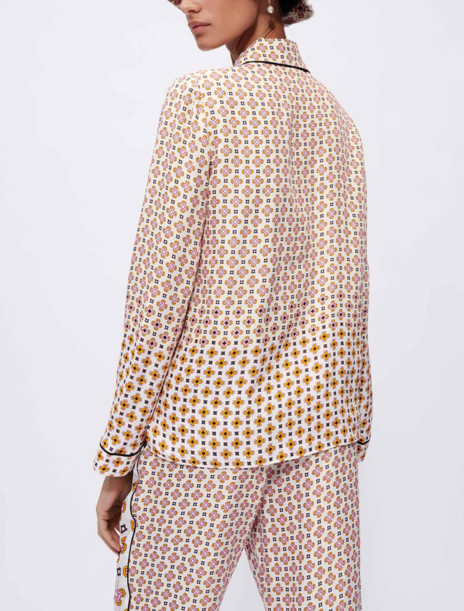 Printed viscose shirt