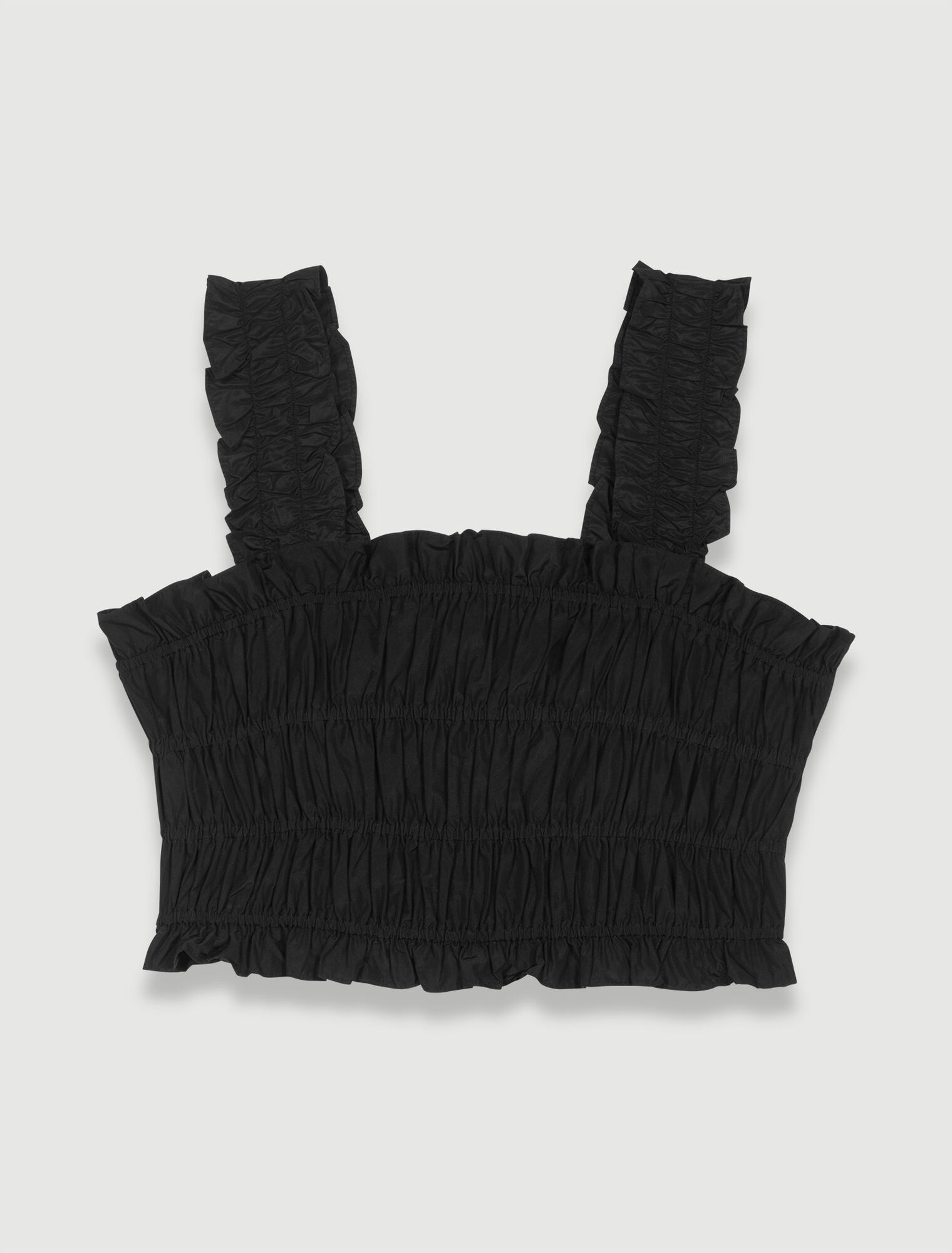 Smocked cropped top