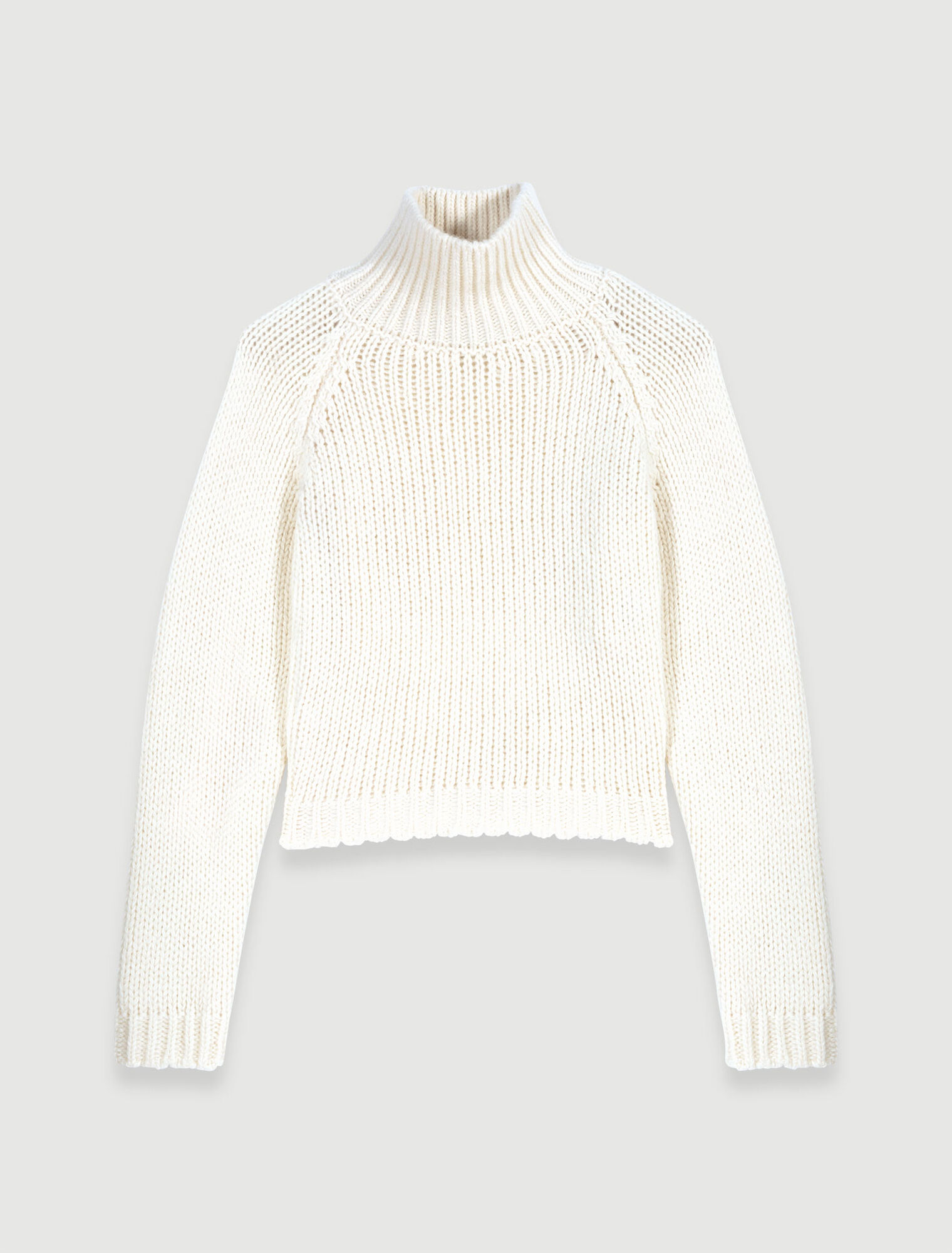Cropped knit lace-up back jumper