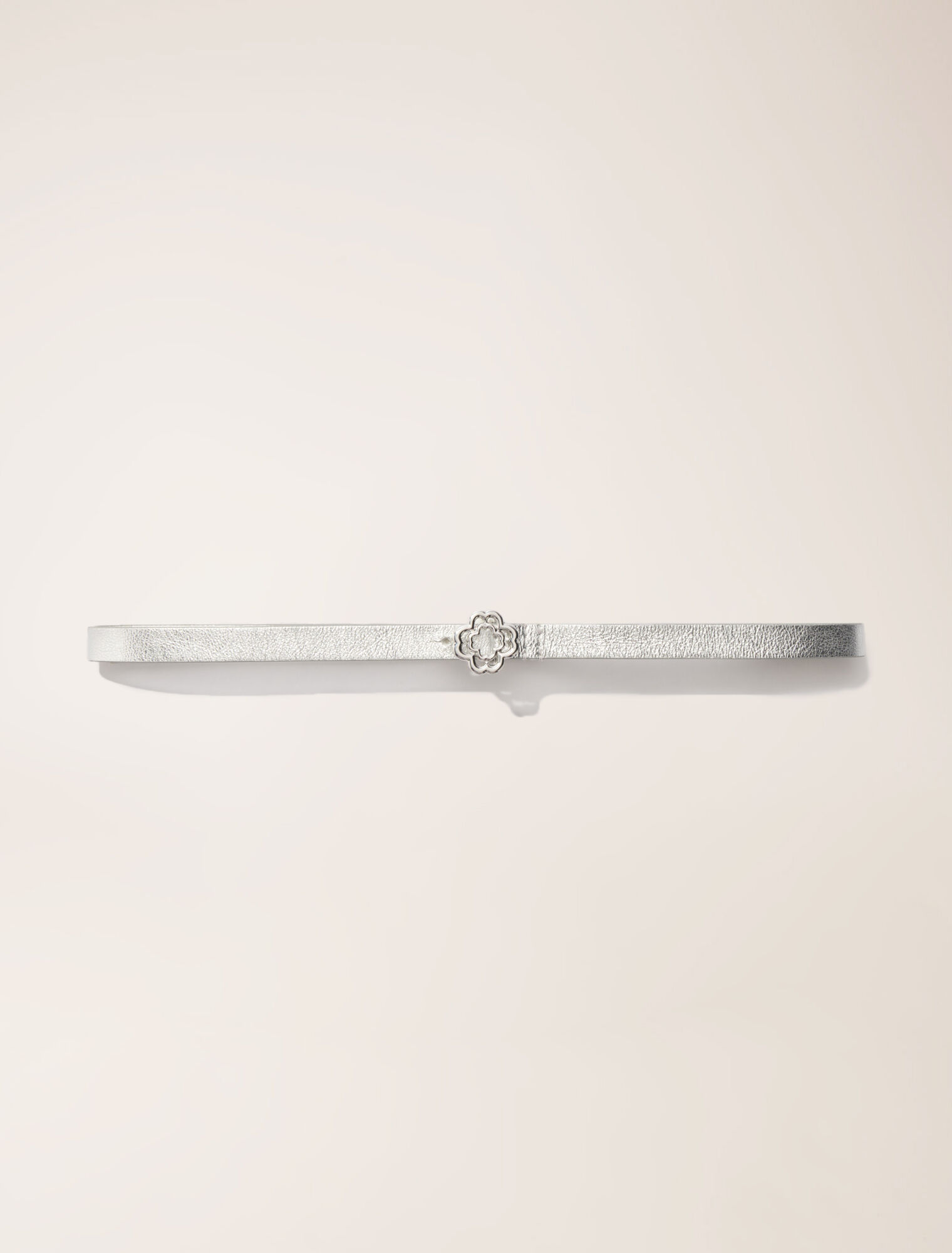 Slim belt with Clover buckle