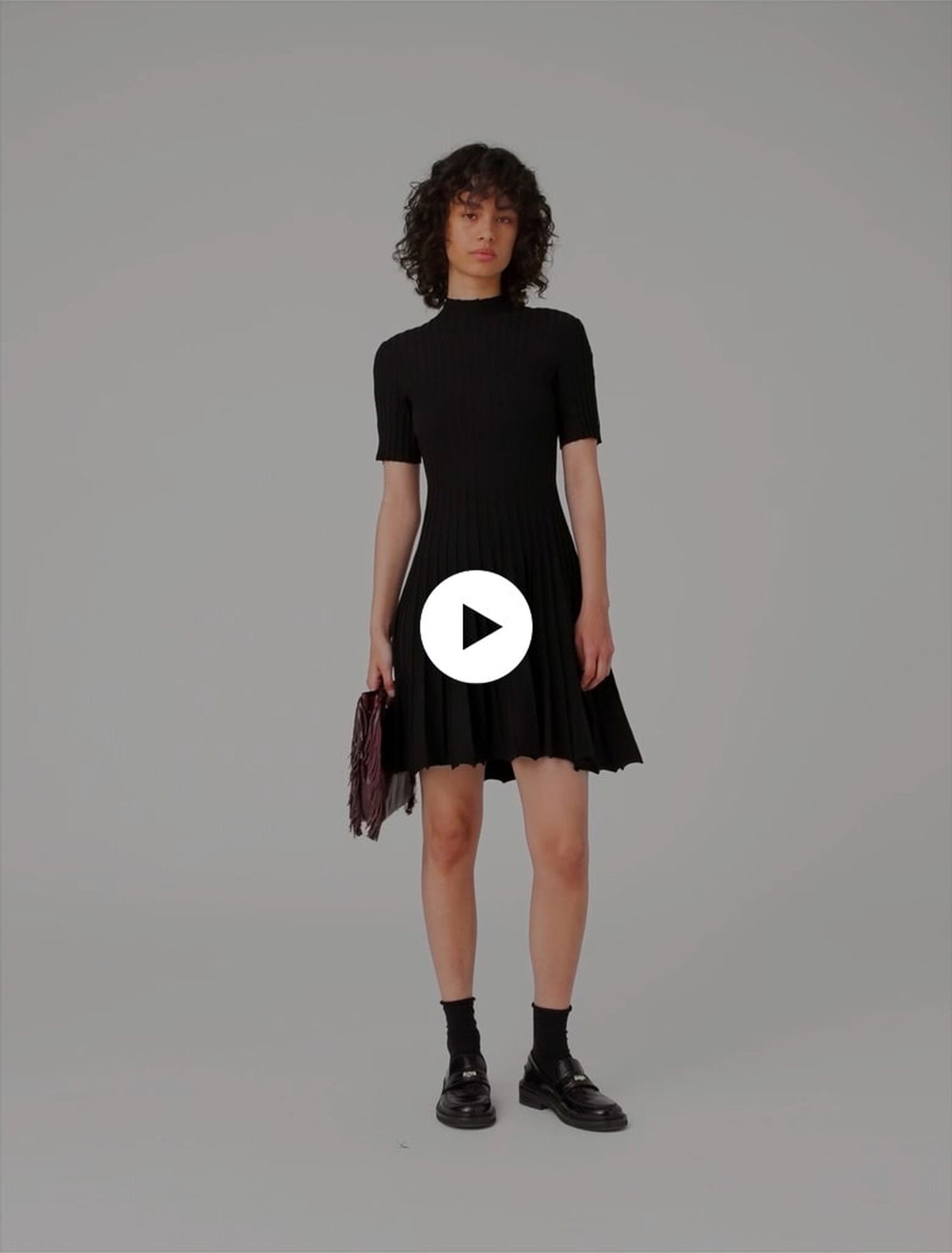 Mini knit dress