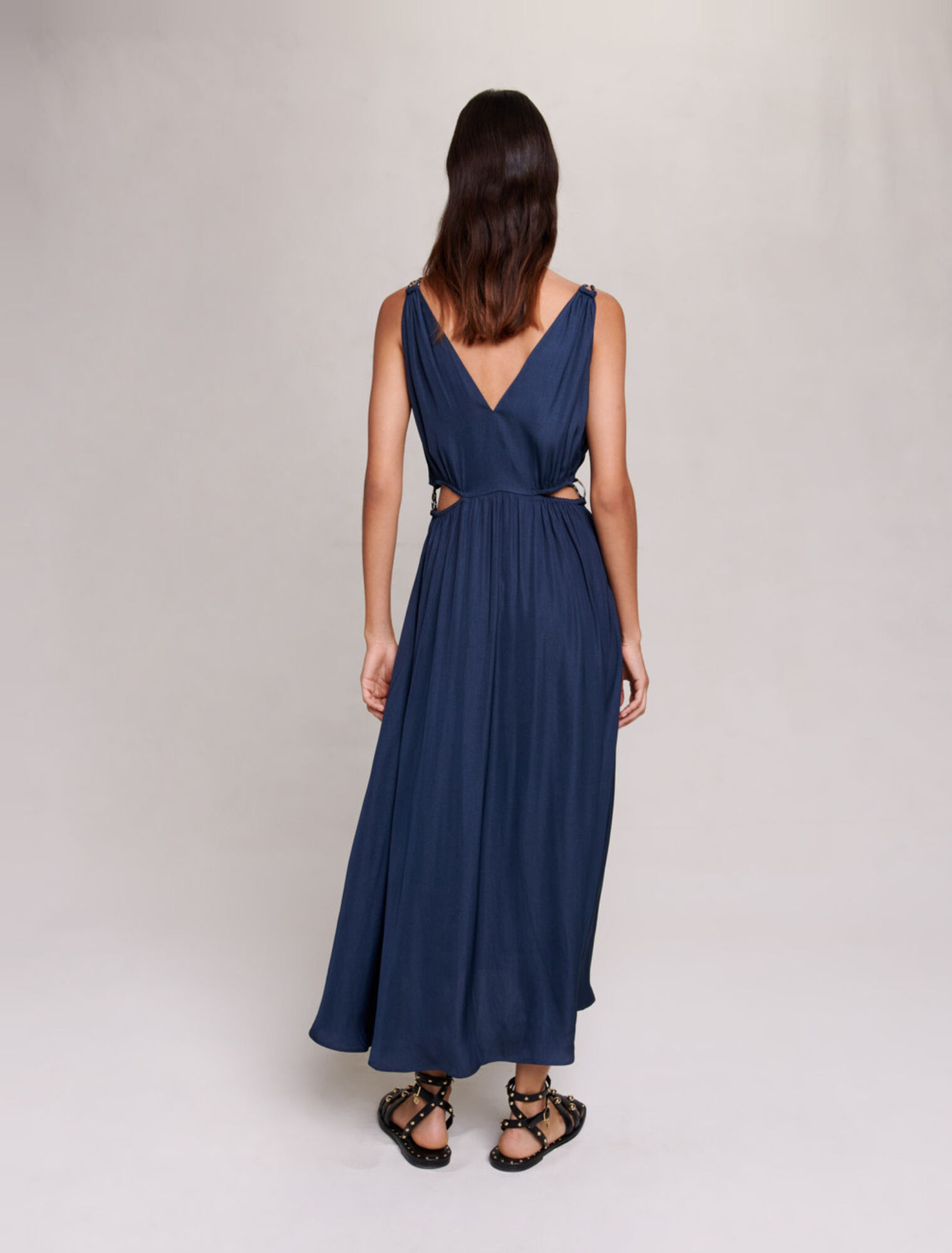 Openwork midi dress