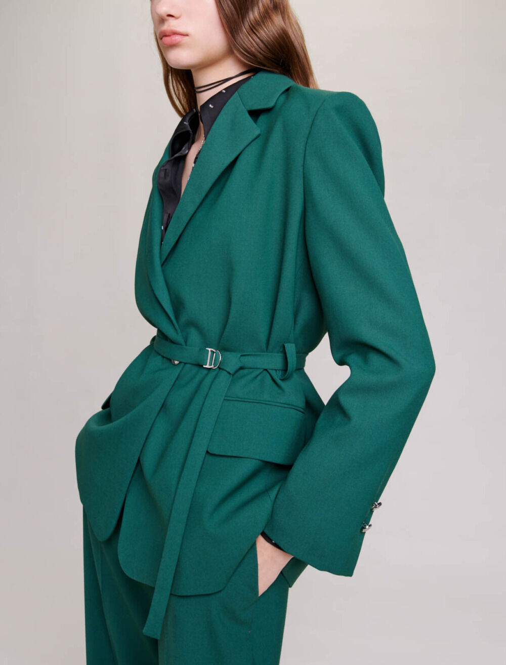 Suit jacket Green For Women | Maje Suit jacket Green For Women | Maje