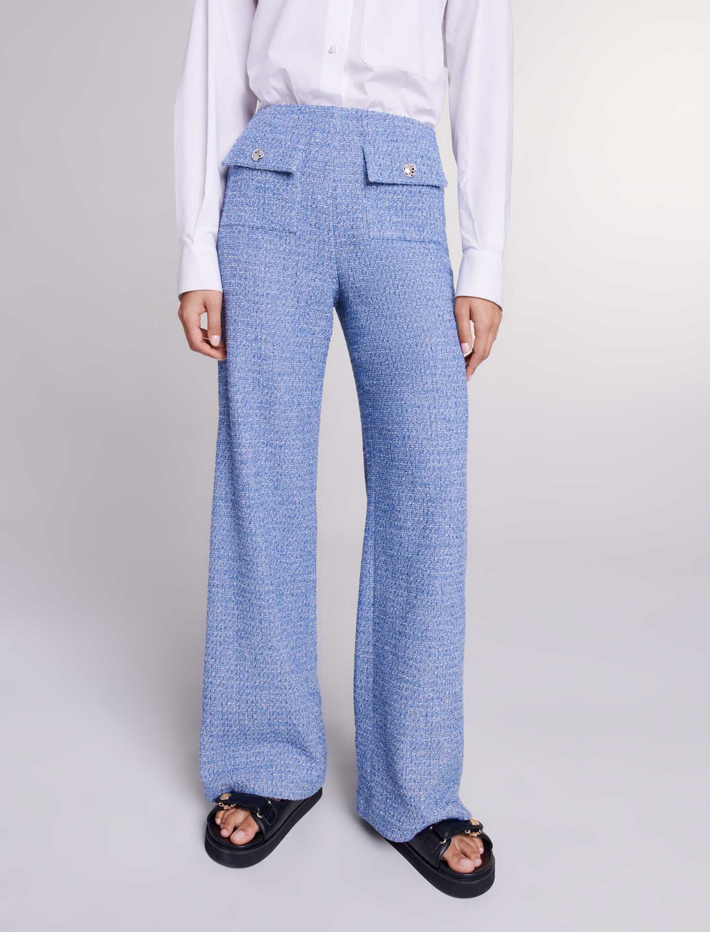 LIDNM / Llife ONLINE STORE / ALPACA SILK TWEED TROUSERS
