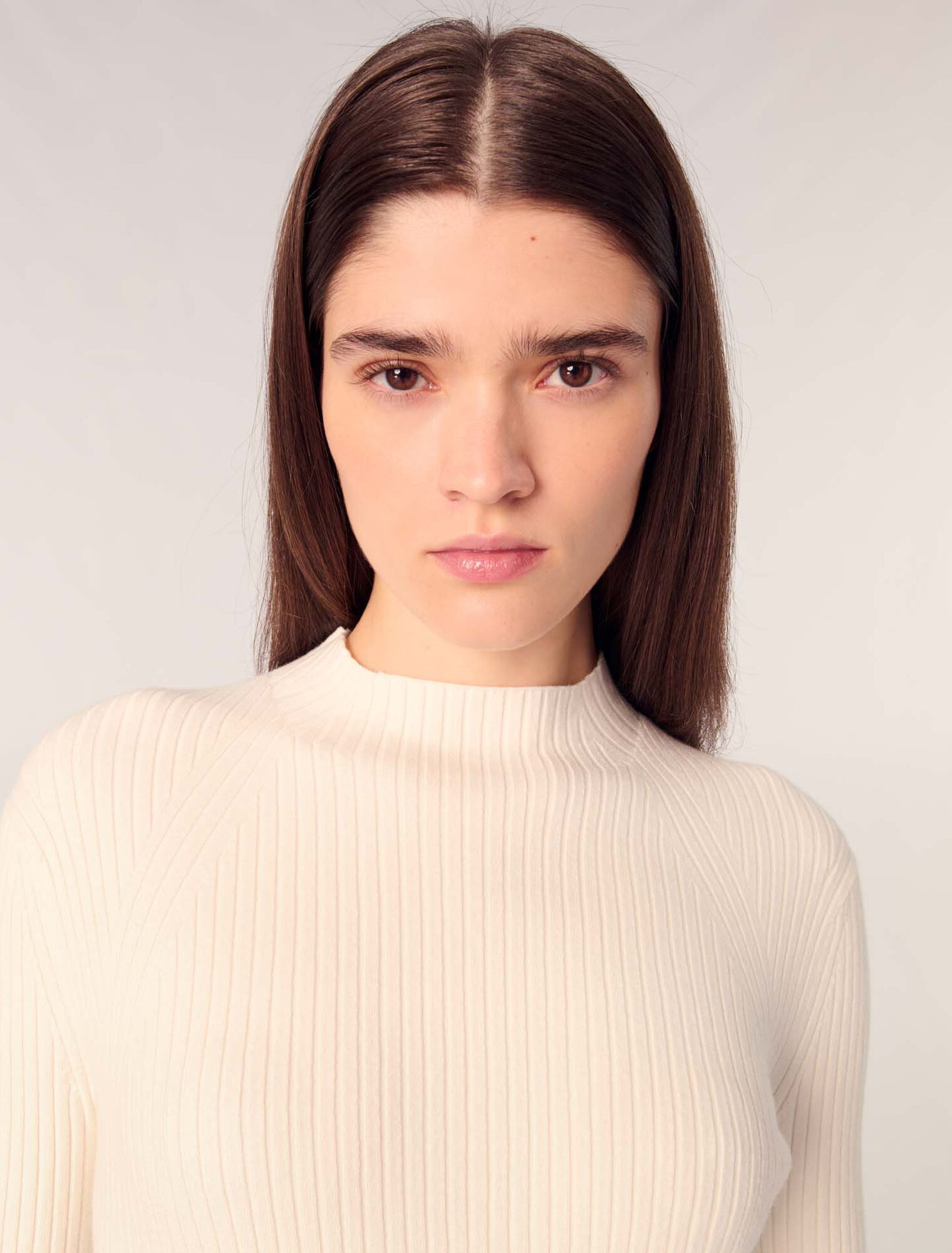 Rib knit jumper