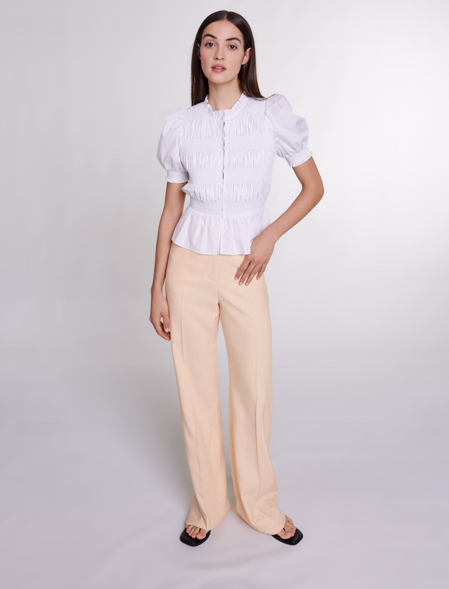 最高級 Smocked shirt 靴