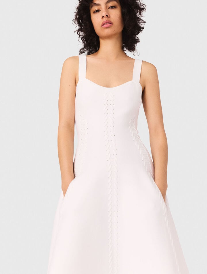 Long knit babydoll dress