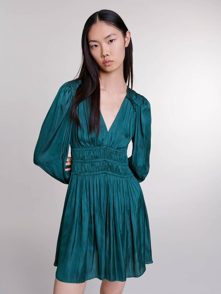 Short satin dress