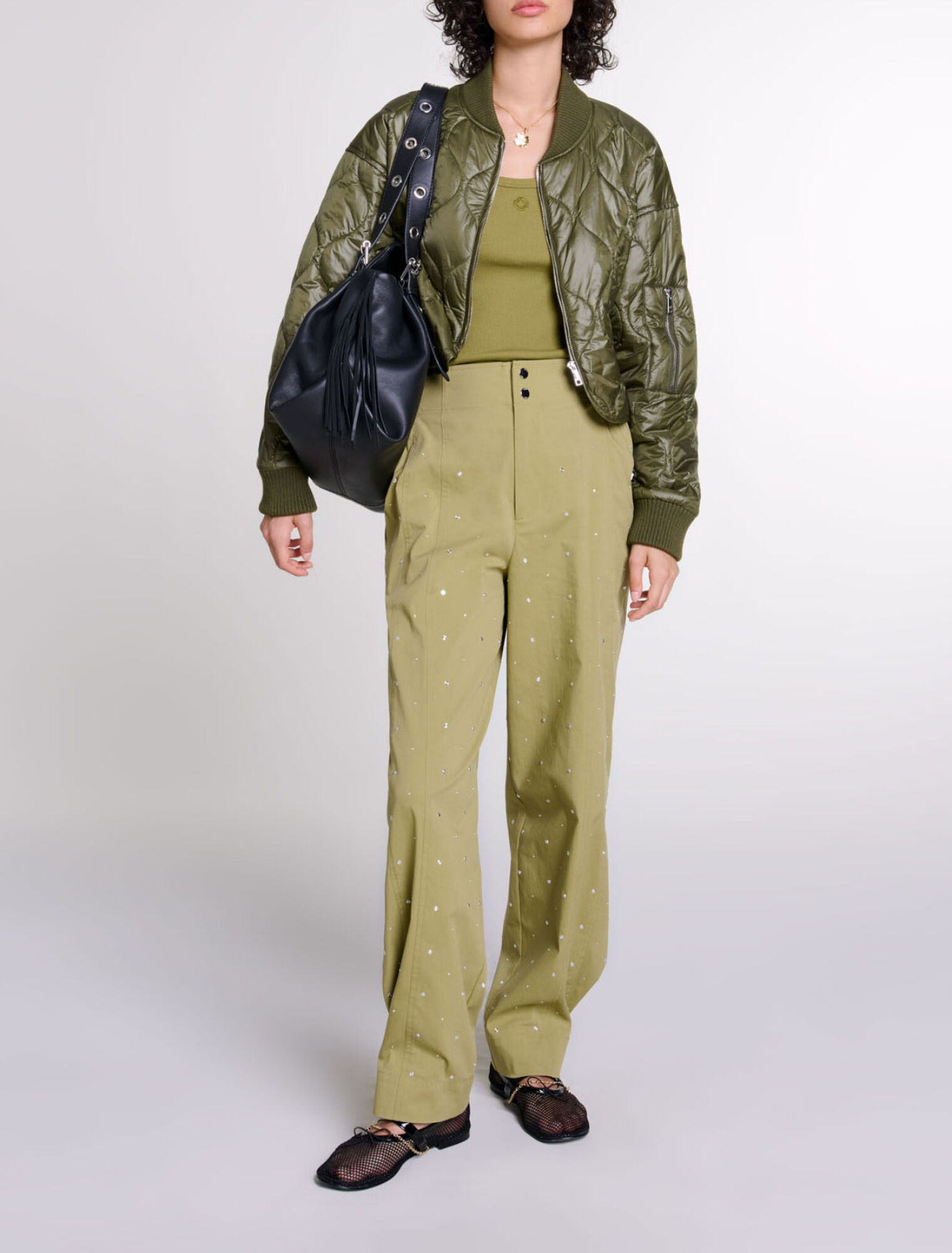 Short quilted jacket