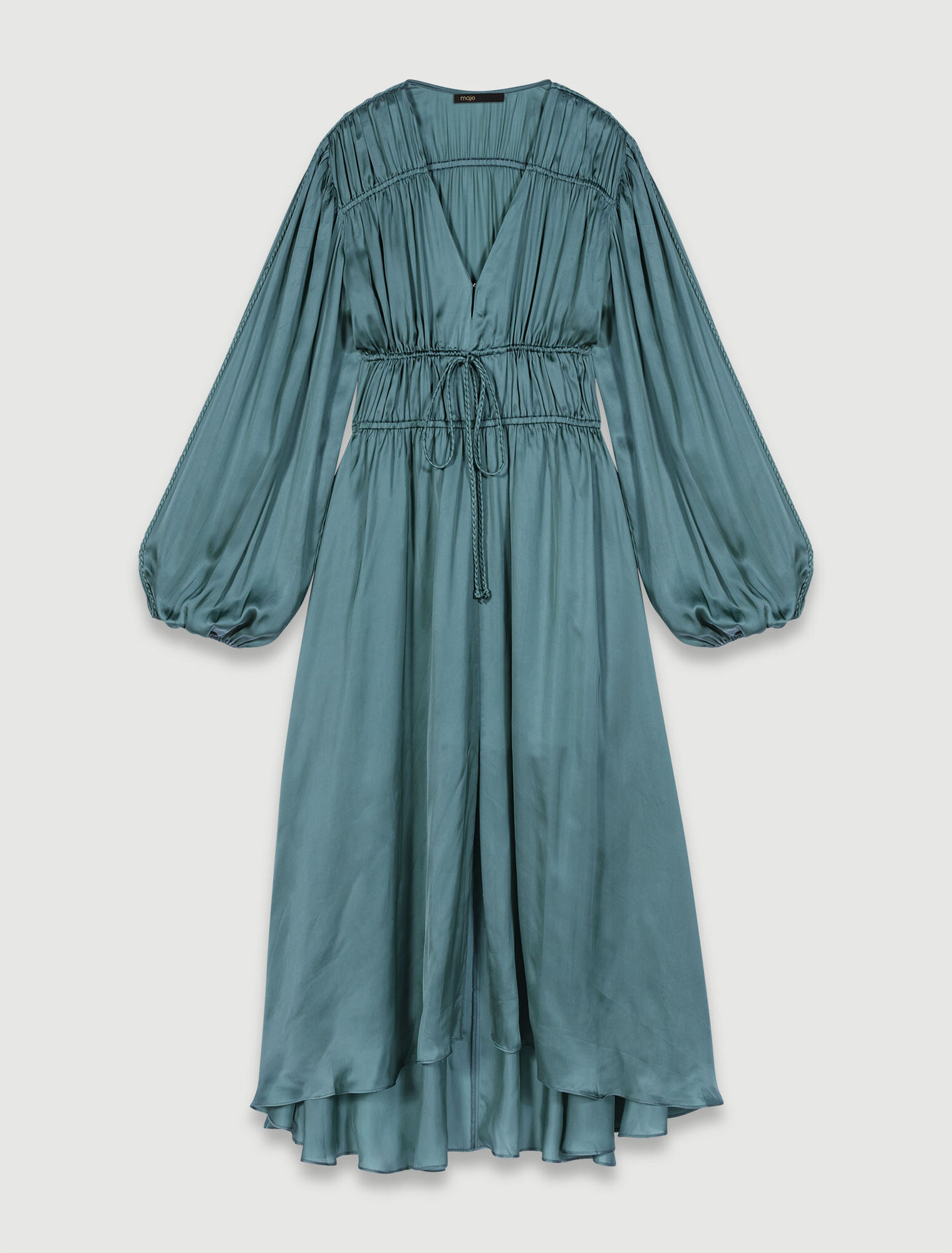 Satin-look maxi dress